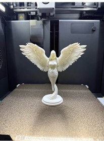 Resim Melek Kadın Heykeli Hediyelik Masaüstü Ev Ofis Aksesuar 15 Cm 