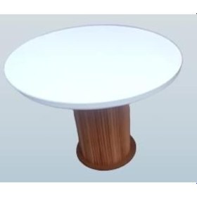 Resim Masa Anıt Model Parlak Beyaz Lake Ceviz Boya Kayın 120cm Kutu Sevk El Yapım 