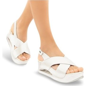 Resim Muya Orthopedix Assos Anatomik Air Max Tabanlı Cırtlı Kadın Sandalet 31213 001 