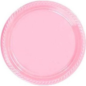 Resim Tabak Yuvarlak 22 CM Pembe 25 Adet 