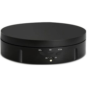 Resim Tongdashop Siyah 3 Hızlı Usb Döner Sergi Standı: 5.75 İnç/10 Kg Kapasiteli Kompakt Döner Pano Siyah 