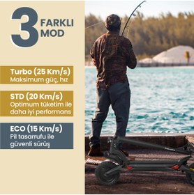 Resim ProLucky Cruise 500W Çift Süspansiyonlu Elektrikli Scooter 