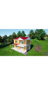 Resim Ballife Prefabrik 126 M2 Standart Dubleks Prefabrik Konut 