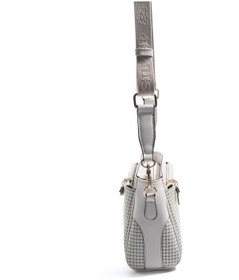 Resim Silver Polo Sp1273 Kadın Çapraz Çanta Kaz Ayağı Ekose Yeşil-kemik 