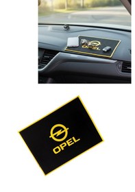 Resim Opel Logolu Torpido Üstü Kaydırmaz Ped Şık Ve Fonksiyonel Araç İçi Aksesuar Siyah 