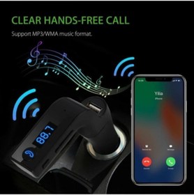 Resim Kısmet Carg7 Bluetooth Araç Kiti Usb Girişli Araç Için Fm Transmitter Mp3 Player Çakmaklık Uyuml 
