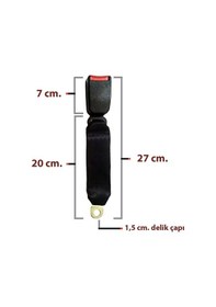 Resim Oto Emniyet Kemeri 3 Nokta Otomatik Bez Kollu 1 Takım 2 Adet (508068455) 