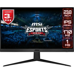 Resim MSI 23.8" G2412 1920x1080 (FHD) FLAT IPS 170HZ 1MS ADAPTIVE-SYNC GAMING MONITOR 