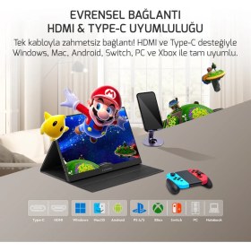 Resim Ezcool Lıte E15T 15,6’’ Touch 60HZ Fhd Portable 