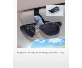 Resim Letsii Araba Güneşlik Gözlük Tutucu Klips Mandallı Araç Içi Gözlük Organizer 