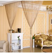 Resim Ruicoo Parlak Püsküllü Kapı Perdesi - 200x100cm Düğün & Kafe Dekoru 