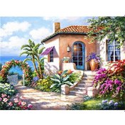 Resim Elmas Boyama Manzara Elmas Nakış Kiti Nakış Seti Elmas Nakış Rhinestones Boyama 50 60cm 