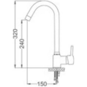 Resim Gms Çağla Mix Eğik Kuğu Eviye Mutfak Bataryası CM102 