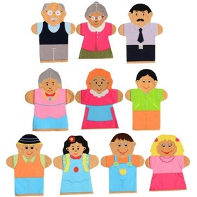 Resim AND-5001 İNSANLAR KUKLA SETİ 10 LU 