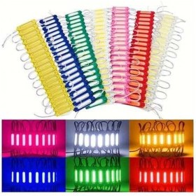 Resim Trendooze Turcoshop11 20 Adet Kırmızı 12v Cob Işık Modülü Dekorasyon Tabela Aydınlatma 