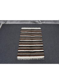 Resim Zehra Abla Halı Yeni El Dokuma Seçkin Nadir Tiftik Yün Siirt Battaniyesi Kilim 5881 