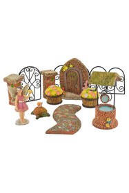 Resim Hype Store Arcadia Garden Products Pebble Lane Peri Bahçesi Seti, Poliresin, 11 Parça 