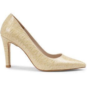 Resim Deery Rugan Bej Stiletto Kadın Topuklu Ayakkabı - 0k101zbejm01 Bej 