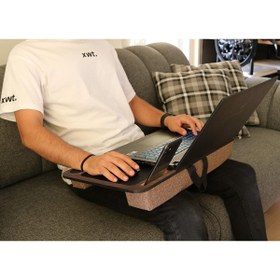 Resim Hype Store Axolotl Telefon Ve Tablet Bölmeli Minderli Laptop Sehpası Notebook Bilgisayar Çalışma Masası, Antik 