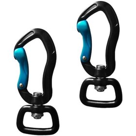 Resim Homyl 1 Çift Döner Karabina Asılı 71-mm-siyah-kare-göz 