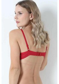 Resim Moon Wear Kadın Sütyen Tek Kareli Boş Pudra 