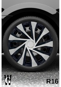 Resim Ford Transit 16 İnç Jant Kapağı 4 Adet Siyah Gri C124 