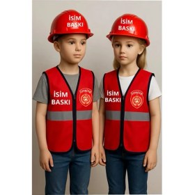 Resim Teknik Itfaiye Logolu Yelek Seti 