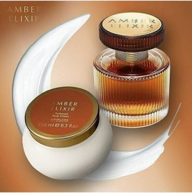 Resim Oriflame Amber Elixir Edp Amber Elixir Parfümlü Vücut Kremi yeni ambalaj vücut kremi set 