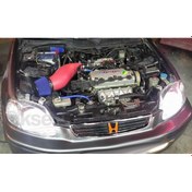 Resim Honda Civic 1992-2000 Simota Big Tube Spor Hava Filtresi Kırmızı Renk 