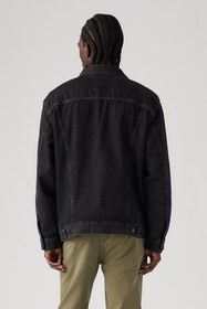 Resim Levi's Oversize Denim Ceket - Erkek Günlük Kot Ceket - Klasik Yaka - Siyah / XL 