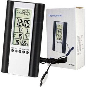 Resim Genel Markalar Ttechnic H6308ab Termometre Nem Ölçer Saat Alarm Iç Dış Termometre 