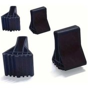 Resim Trendooze Kaplamalı Siyah Merdiven Ayağı Kılıfı 4 Adet Kaymaz Vinil Kauçuk Isıya Dayanıklı 