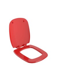 Resim Bocchi Fenice Klozet Kapağı Parlak Kırmızı A0327-019 Beyaz 