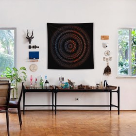 Resim Dark Mandala Duvar Örtüsü - 90 cm x 90 cm 