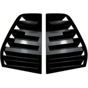 Resim Meridiangoods Gloss Black Carbon Görünüm Arka Kaput Vantilatörü Vw Golf 5 Mk5 Gtı 5 Kapılı 2003 2010 