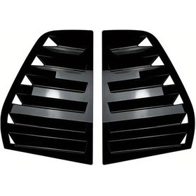 Resim Meridiangoods Gloss Black Carbon Görünüm Arka Kaput Vantilatörü Vw Golf 5 Mk5 Gtı 5 Kapılı 2003 2010 