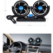 Resim Araç İçi 360 Derece Dönebilen Mükemmel Soğutucu Vantilatör 12v Kademeli Güç Özelliği 