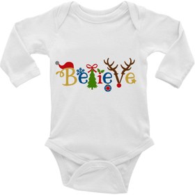 Resim Tuğba Baby Believe / Inanıyoruz - Yeni Yıl Bebek Body 