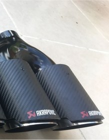Resim Akrapoviç Egzoz Ucu Çiftli 90 Mm 1 Adet sol Taraf 