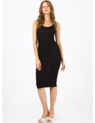 Resim Alexandergardı Fitilli Uzun Elbise B21-4140 siyah 