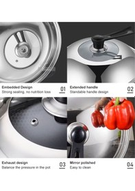 Resim Evrensel Dikey Tasarım Tencere Kapak Kulp Kol 162 33 65 Mm Siyah 