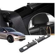 Resim Tesla Model Y / Model 3 Arka Koltuk Emniyet Kemeri Tutucusu Ve Asma Aparatı,2 Adet Set, Siyah Renk 