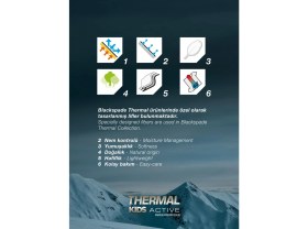 Resim Blackspade Çocuk Uzun Kollu Termal Atlet 2. Level Beyaz Renk Erkek Çocuk İçlik Isı Koruyucu 