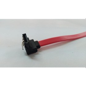 Resim Sata Data Kablo - Klipsli - 90 Derece - 50 Cm - Kırmızı 