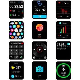 Resim FitWatch Siyah Akıllı Saat (FT202301F2301) 