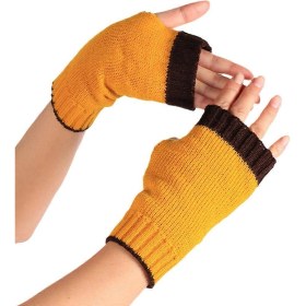 Resim Örme Eldivenler Kış Yarım Parmak Eldivenler Esnek Dokunmatik Ekran Renk Eşleştirme Eldivenleri Çocuklar Gençler Noel Hediyesi 