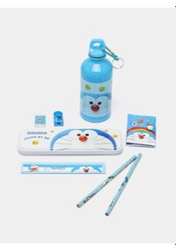 Resim Sanrio Doraemon Kırtasiye Seti Hediye Kutusu Okul Malzemeleri Kuromi Doraemon Kırtasiye Seti 8 Parça Mavi 