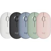 Resim Logitech Pebble M350wireless Bluetooth Fare Ofis Sessiz Fare Kadın Fare Mor M221 