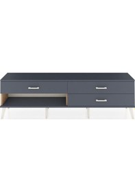 Resim Arges Tv Ünitesi 3 Çekmeceli 176x30x51 Çam-antrasit/antrasit Antrasıt/antrasıt 