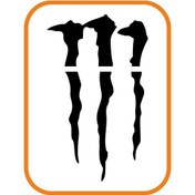 Resim Pençe Far Veya Cam Altı Büyük Oto Sticker 33x20 Cm Siyah 